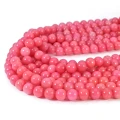 Kwarcyt Barbi Pink kula gładka ok. 8 mm