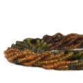 Turmalin wielokolorowy układany nieregularny talarek ok. 3,5x2mm