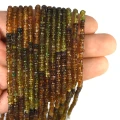Turmalin wielokolorowy układany nieregularny talarek ok. 3,5x2mm