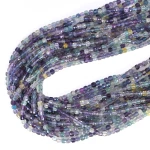 Fluoryt ciemny kostka fasetowana ok. 4mm