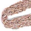 Opal różowy jasny kula fasetowana ok. 4,5mm