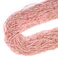 Opal pastelowo różowy kula fasetowana ok. 2mm