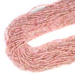 Opal pastelowo różowy kula fasetowana ok. 2mm