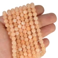 Kwarcyt brzoskwiniowa jasna kula gładka ok. 6,5mm