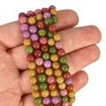 Kwarcyt wielokolorowy kula gładka ok. 6,5mm