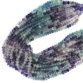 Fluoryt układany oponka fasetowana ok. 5,5x4mm