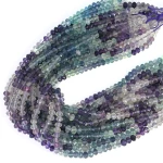 Fluoryt układany oponka fasetowana ok. 5,5x4mm