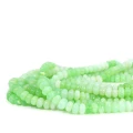 Opal zielony oponka gładka ok. 8x5mm