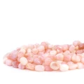 Opal różowy bryła nieregularna gładka ok. 14x8mm