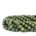Kwarcyt zgaszona zieleń kula gładka ok. 10mm