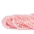 Kwarcyt jasnoróżowy szklisty kula gładka ok. 6mm