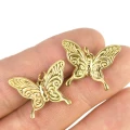 Motyl ok. 24x19mm [zawieszka, stal, kolor złoty PVD]