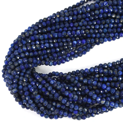 Lapis Lazuli ciemny kula fasetowana ok. 4mm