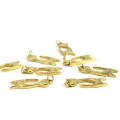 Chudy kotek ok. 25x9mm [zawieszka, stal, kolor złoty PVD]