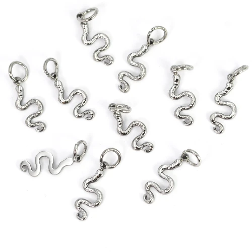 Wąż ok. 17x6mm [zawieszka, stal]
