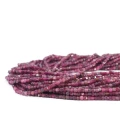 Turmalin różowy ciemny kostka fasetowana ok. 2,5x2,5mm