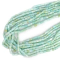 Opal błękitny walec nieregularny ok. 5-6x6-8mm