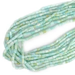 Opal błękitny walec nieregularny ok. 5-6x6-8mm