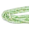 Opal zielony walec nieregularny ok. 5,5-6,5x5-8,5mm