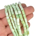 Opal zielony walec nieregularny ok. 5,5-6,5x5-8,5mm