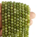 Kwarcyt zielony jadeitowy kula gładka ok. 6,5mm