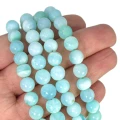 Opal błękitny kula gładka ok. 8,5mm