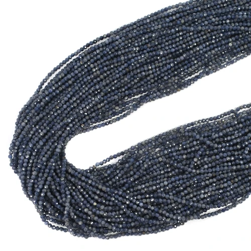 Szafir jasny kula fasetowana ok. 2,3mm