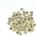 LABRADORYT zawieszka srebro złocone 9x6mm
