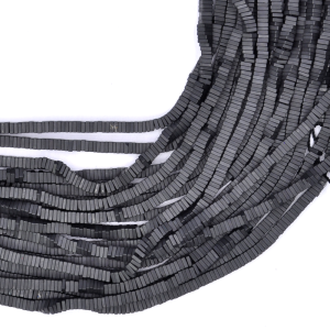 Hematyt czarny heishi matowy ok. 3x1mm