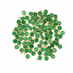 ONYKS ZIELONY 10x7mm [zawieszka, srebro pozłacane 925]