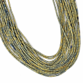 Hematyt zielono złoty matowy walec 1x3mm [sznur 40 cm]