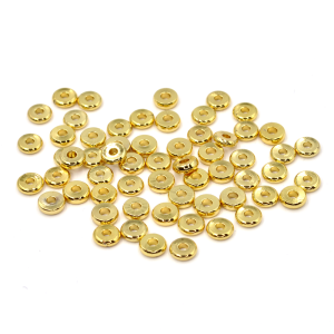 Dysk złoty ok. 6x1,5mm [przekładka, metal]