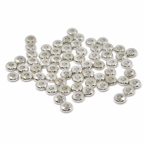 Dysk srebrny 6x2mm [przekładka, metal]