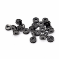 Walec czarny z cyrkoniami 7x3mm [przekładka, metal]