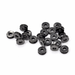 Walec czarny z cyrkoniami 7x3mm [przekładka, metal]