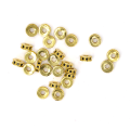 Walec złoty z cyrkoniami 7x3mm [przekładka, metal]