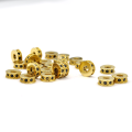 Walec złoty z cyrkoniami 7x3mm [przekładka, metal]