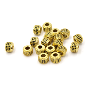 Pierścień złoty z cyrkoniami 6x7mm [przekładka, metal]