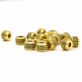 Pierścień złoty z cyrkoniami 6x7mm [przekładka, metal]