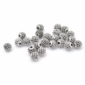 Kula srebrna z cyrkoniami czarnymi 8mm [przekładka, metal]