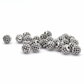 Kula srebrna z cyrkoniami czarnymi 8mm [przekładka, metal]