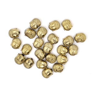 Budda jasne złoto ok. 10x8,5x7mm [przekładka, hematyt]