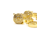 Zapięcie szufladkowe spirala 15,5x21mm [złoty, metal]