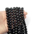 Turmalin czarny kula gładka 10mm [sznur 39cm]