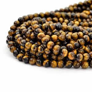Tygrysie oko kula gładka ok. 8mm 