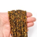 Tygrysie oko kula gładka 3/3,2mm [sznur 40cm]