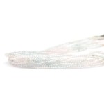 Morganit jasny oponka fasetowana ok. 2x1,5mm