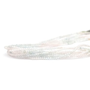 Morganit jasny oponka fasetowana ok. 2x1,5mm