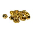 Czaszka złota ok. 10x8/7x10mm [przekładka hematyt]