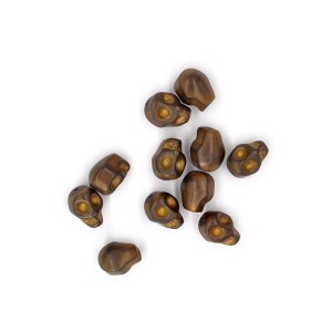 Czaszka matowa jasny brąz ok. 10x8/7x10mm [przekładka hematyt]
